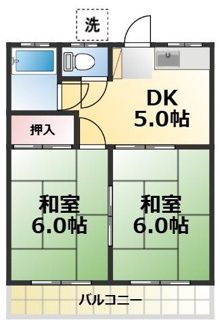 【間取り】 | 第2コーポ田中