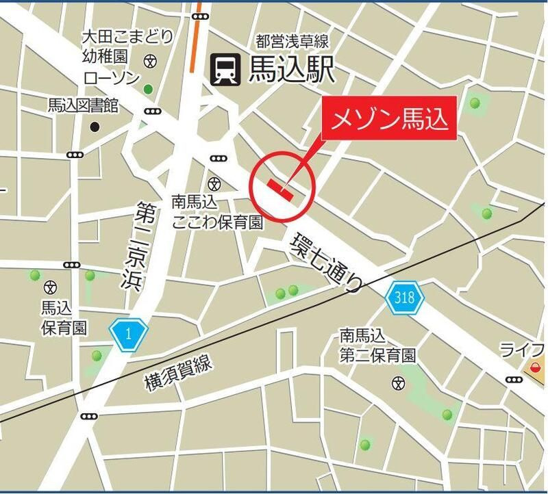 メゾン馬込の地図