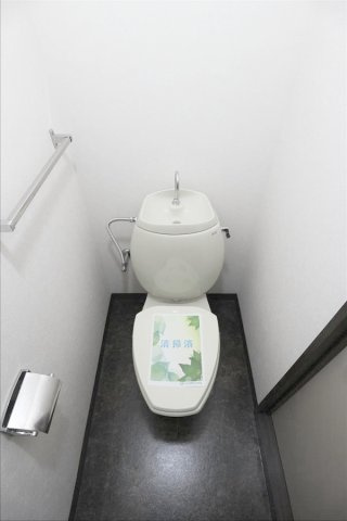 熊本市中央区保田窪１丁目のアパートのトイレ|落ち着いた色調のトイレです