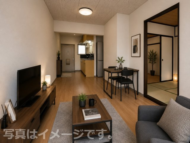熊本市中央区保田窪１丁目のアパートの居間・リビング|※写真はイメージです。現況優先。
