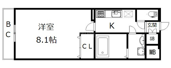 アドバンス京都アリビオの間取り