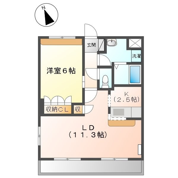 エル・アールＫ．Ａの間取り