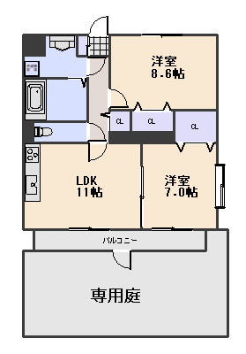 メゾンプレザントの間取り