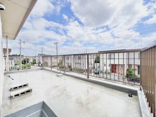 千代田5丁目テラスハウスのバルコニー|陽当たり良好なバルコニーです