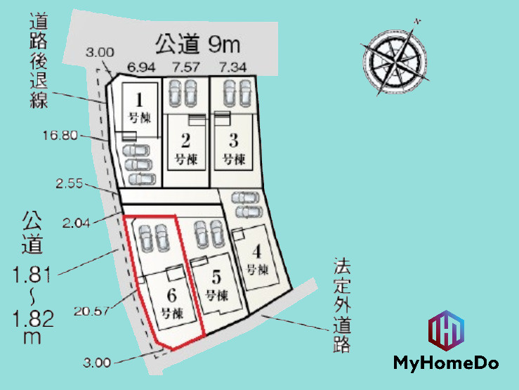 守山区瀬古東3丁目の区画図