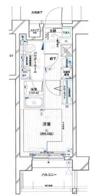 メインステージ川崎ウエストの間取り