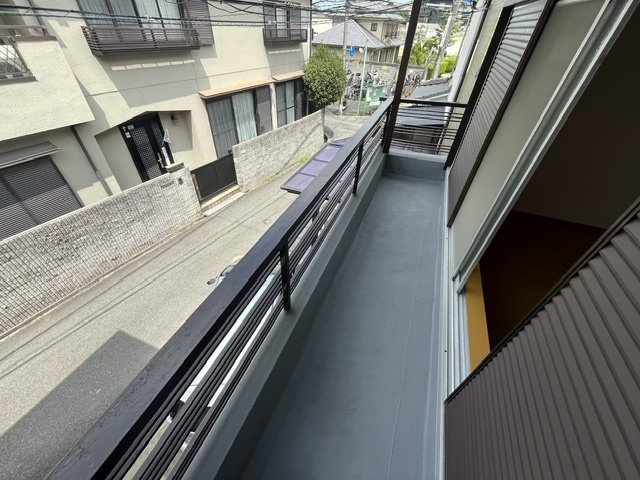 北野田貸家のバルコニー