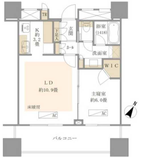 【間取り】 | パークコート千代田富士見ザタワー