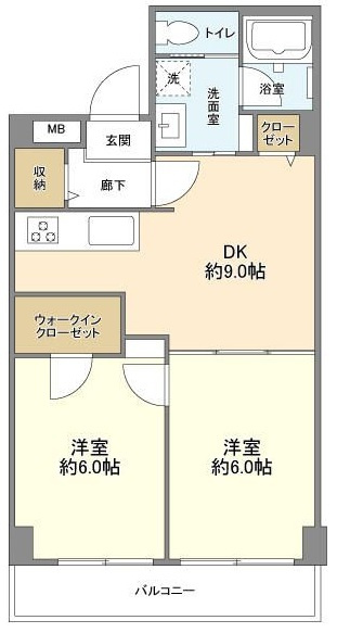 ベルハイム西荻窪第３の間取り|間取りです。