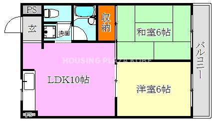 行幸ハイツの間取り