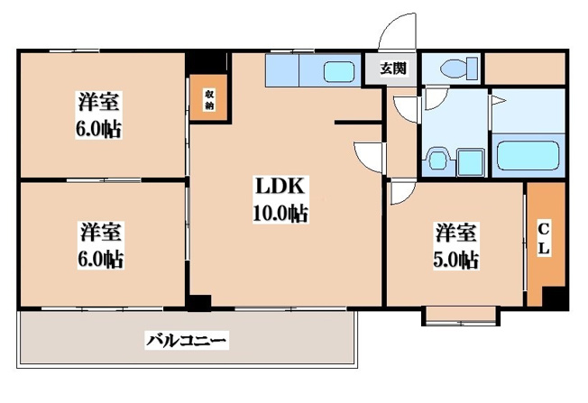 【間取り】 | LakiaMaison瓢箪山