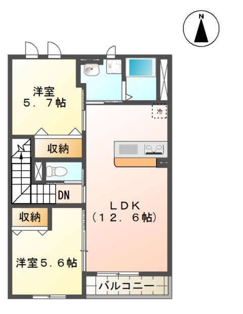 ルミナスハイム３４６の間取り