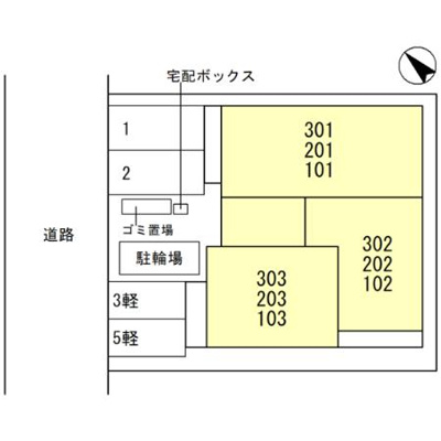 【区画図】 | South Auberge(ｻｳｽｵｰｳﾞｪﾙｼﾞｭ)