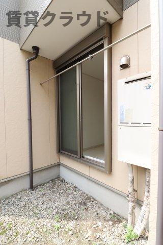 ファミリエールエム本千葉の庭|洗濯物も干せるのでサッパリしますね！