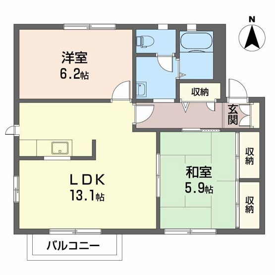 【間取り】 | ウエストフィールド Ｂ棟