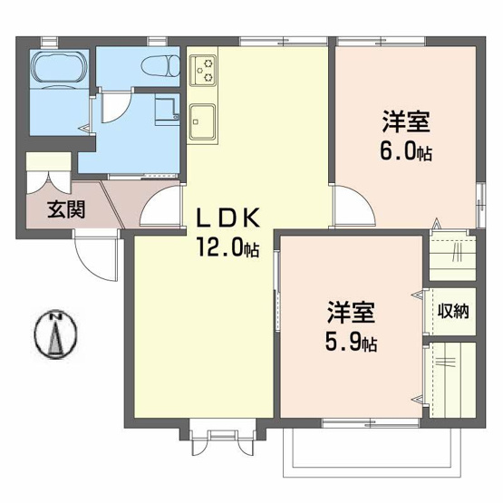 【間取り】 | ウエストフィールド Ｇ棟