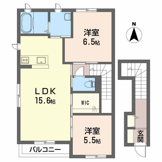 【間取り】 | フォルテコート久万ノ台 Ａ棟