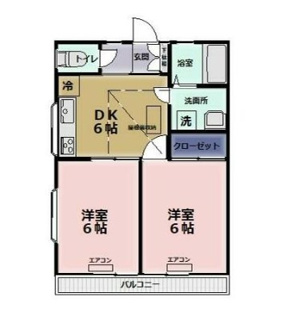 【間取り】 | サンハイツ | 間取りです。