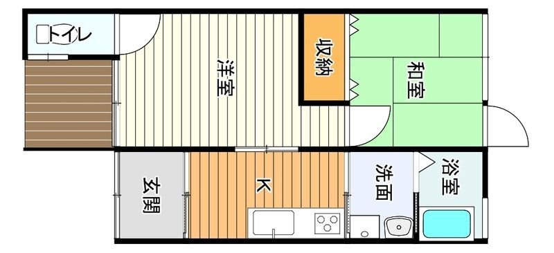 八雲西町リノベ平屋の間取り