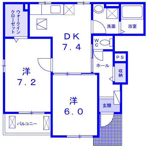 カーサ・オーロラの間取り