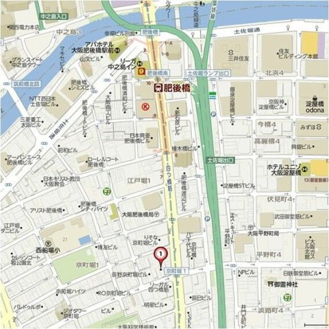 アーデン京町堀イーストの地図