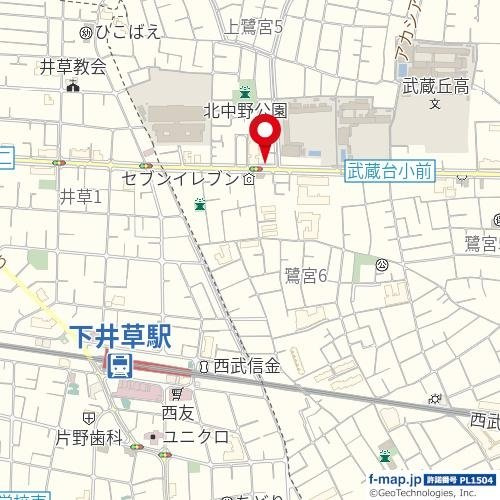 ルーブル上鷺宮の地図