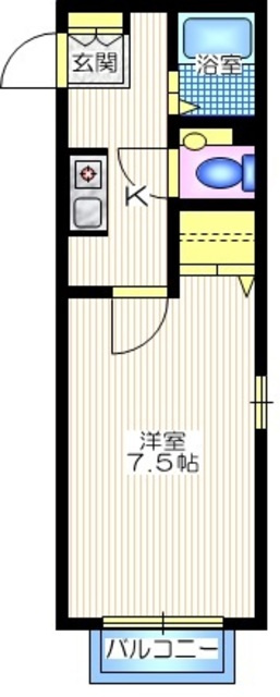 ミニヨンの間取り|広めのお部屋で楽しく一人暮らしが出来ます