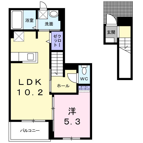 ラフレシール桜の間取り