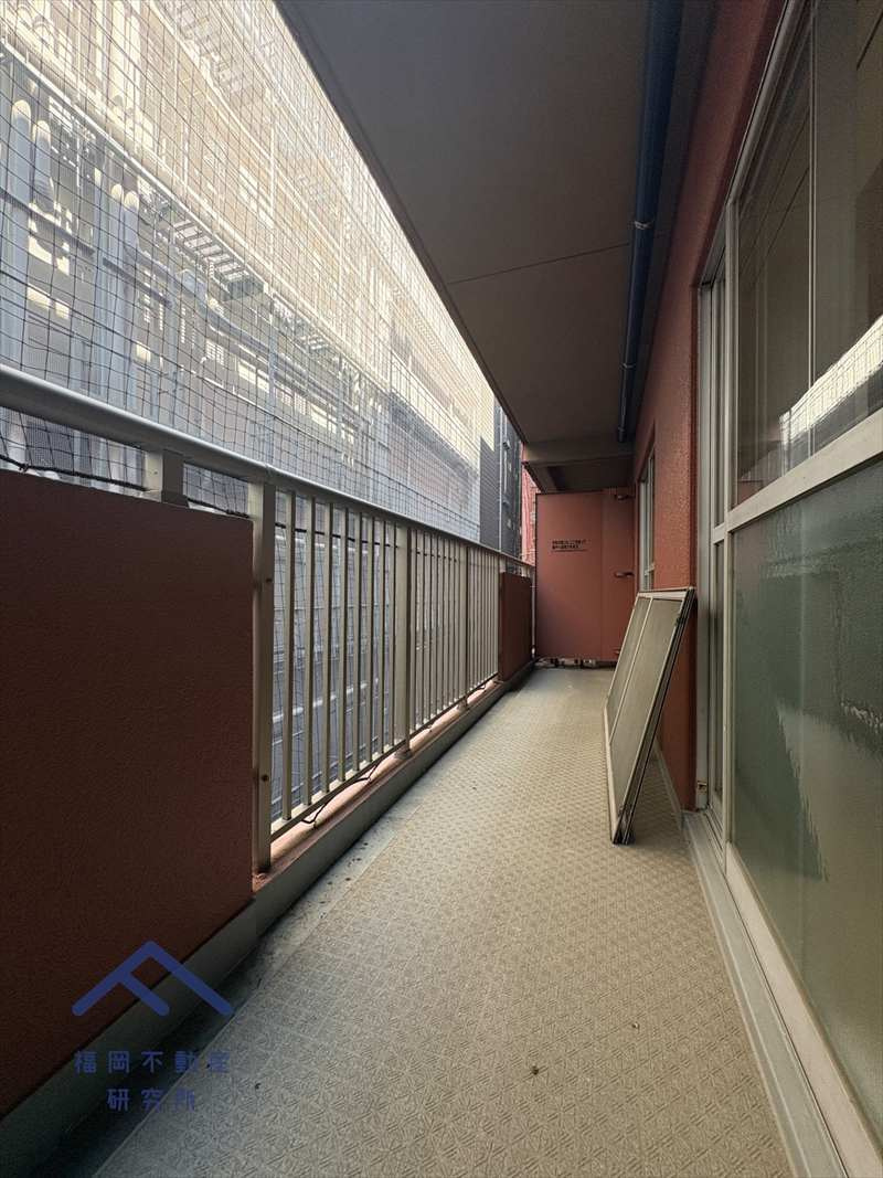 天神スカイマンションのバルコニー
