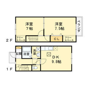グレイス加茂B棟の間取り
