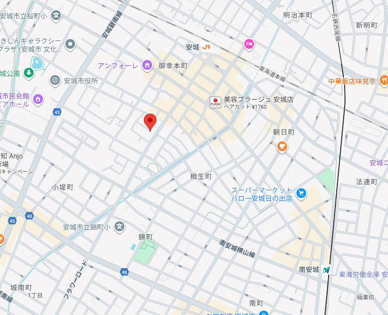 （仮）ＴＯＳＨＯ－ＢＬＤＧ安城の地図