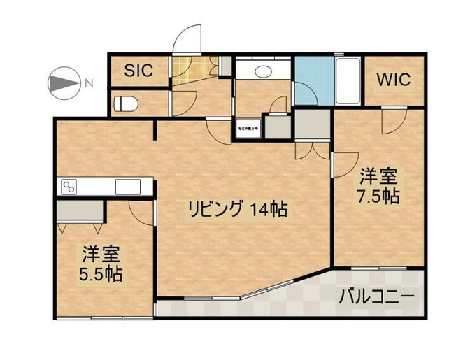 【間取り】 | リベール桑田町CentralCity