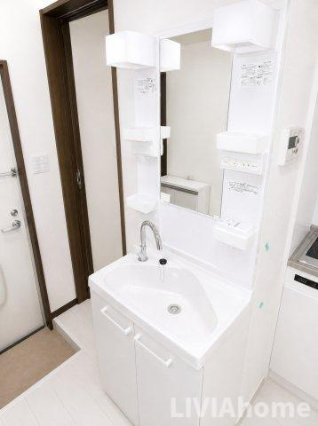 大田区西蒲田５丁目のアパートの独立洗面台|同シリーズの参考写真です。実際の設備・内装は現況を優先とさせていただきます。