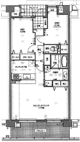 【間取り】 | リビンコート問屋町タワー