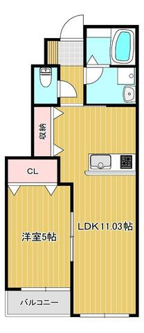 【間取り】 | アイタウン庭瀬D棟