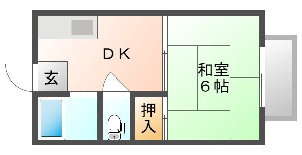 【間取り】 | 福成コーポA