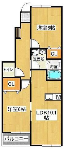 【間取り】 | ラック福浜