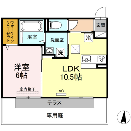 【間取り】 | パームツリーＢ