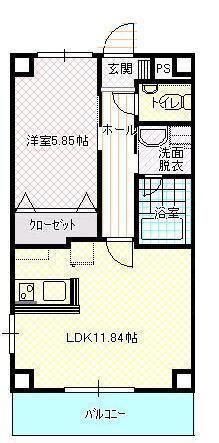 【間取り】 | ハートフル大元駅前
