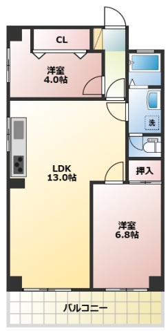 【間取り】 | パークヒルズ奥田