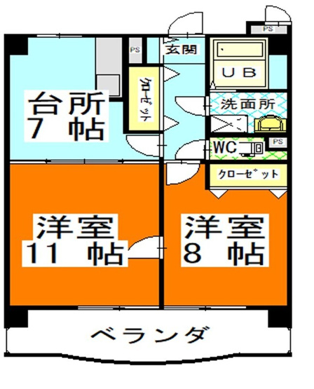 【間取り】 | アークハイツ鹿田