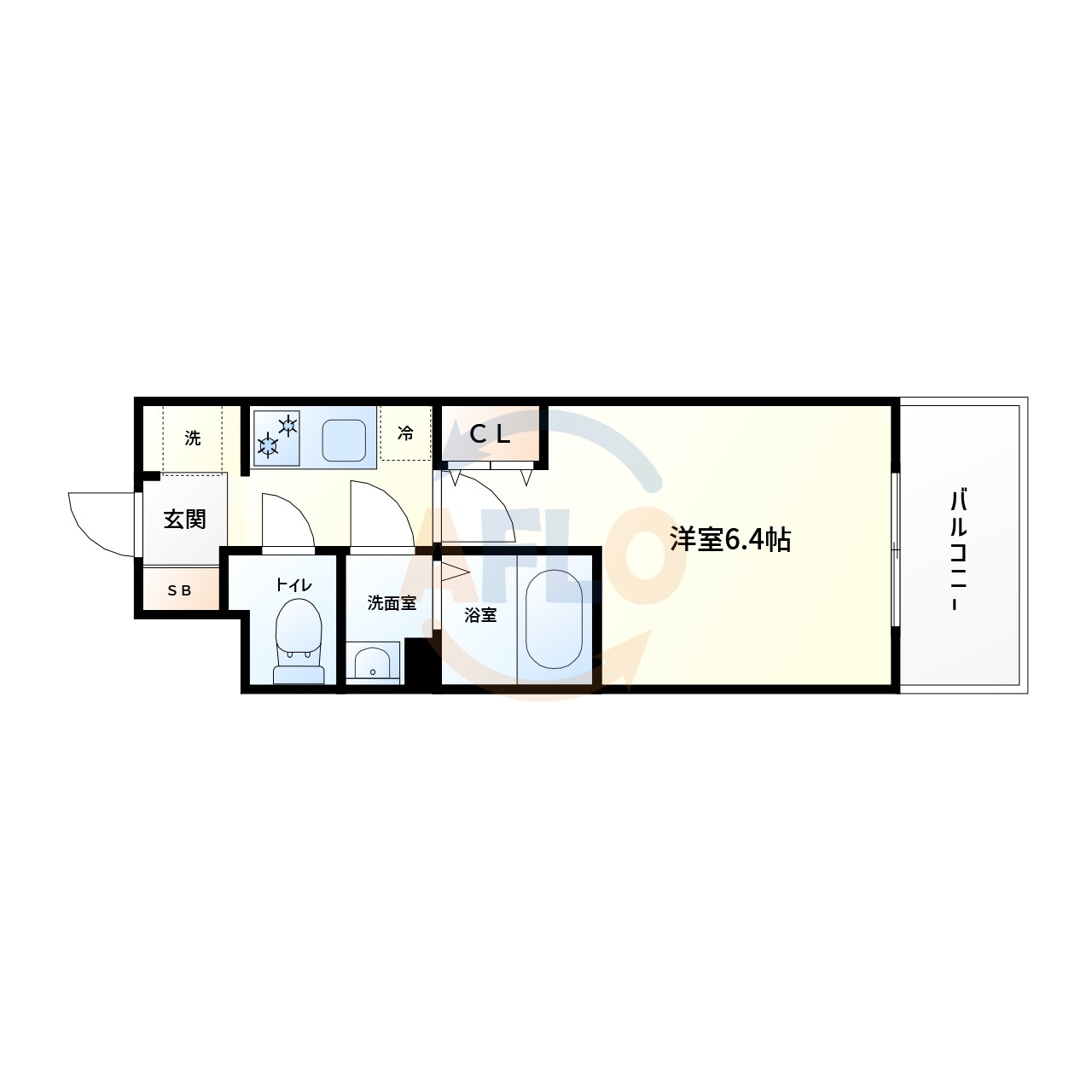 THE HUB MIYAKOJIMAの間取り|THE HUB MIYAKOJIMA　間取り