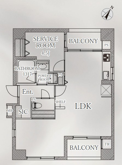 【間取り】 | ソルシェ月島
