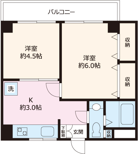 コーポ高木の間取り