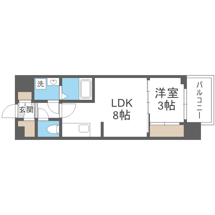 ArtizA瓦屋町Ⅰの間取り