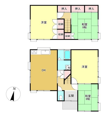 栗東市小野の間取り|離れ