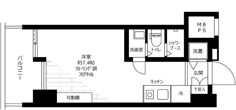 ルネ御苑プラザの間取り|間取りです。