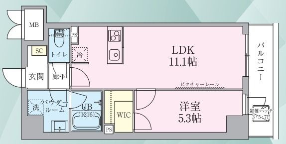 サルーテ立川の間取り|間取りです。