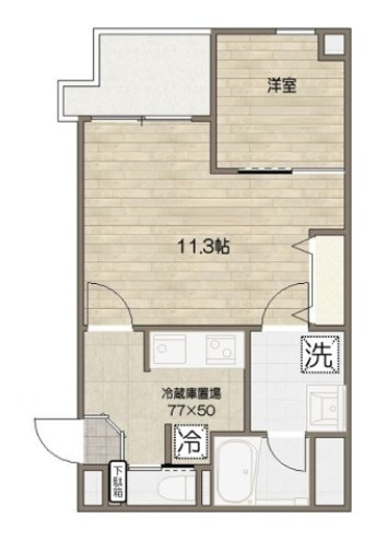 ムジーク北参道の間取り|間取りです。