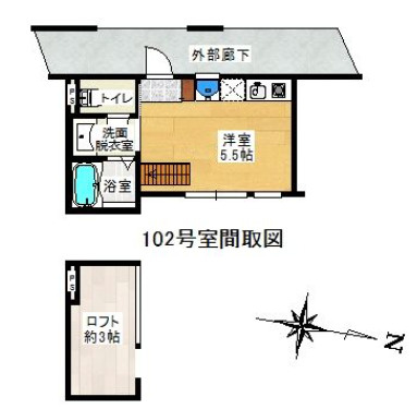 YELLOW HOUSE（イエローハウス）【キャッシュバック】の間取り